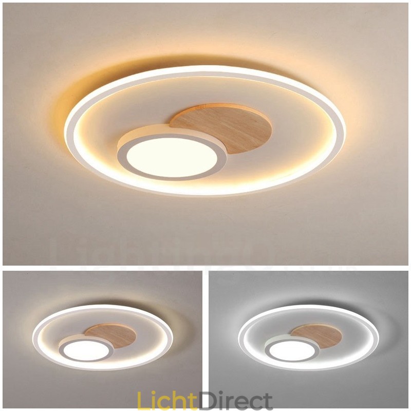 Dimbare moderne, eigentijdse, Scandinavische stijl plafondlampen met afstandsbediening, kunnen ook als wandlamp worden gebruikt