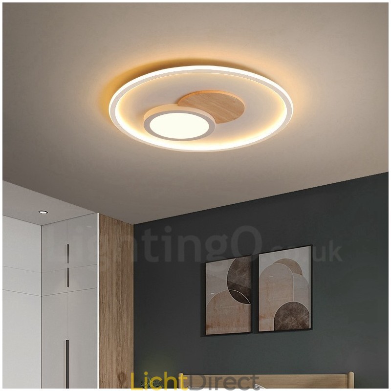Dimbare moderne, eigentijdse, Scandinavische stijl plafondlampen met afstandsbediening, kunnen ook als wandlamp worden gebruikt
