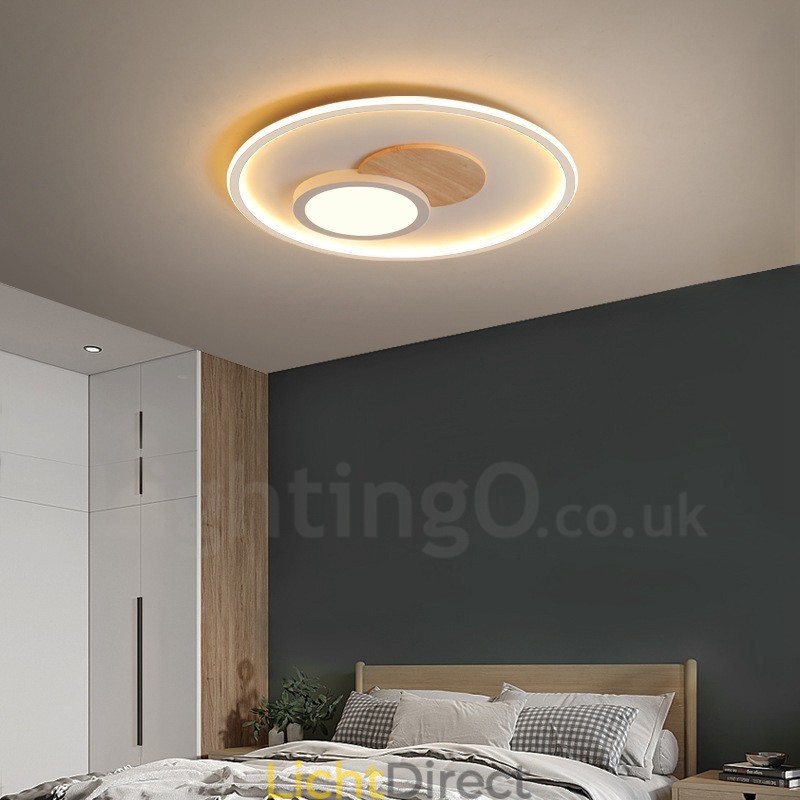 Dimbare moderne, eigentijdse, Scandinavische stijl plafondlampen met afstandsbediening, kunnen ook als wandlamp worden gebruikt
