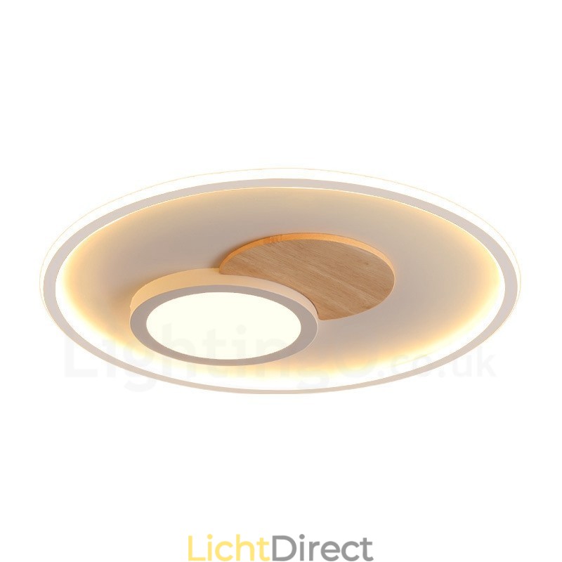 Dimbare moderne, eigentijdse, Scandinavische stijl plafondlampen met afstandsbediening, kunnen ook als wandlamp worden gebruikt