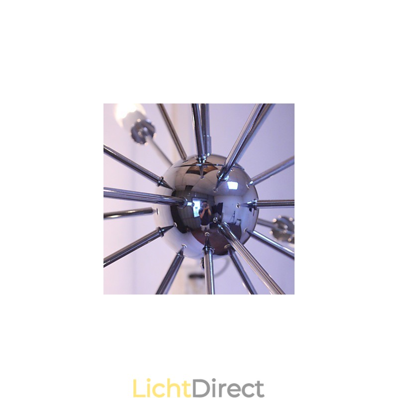 Kroonluchter Modern Globe Living Hanglamp Eetkamer Winkel Winkel Nacht Metaal Chroom