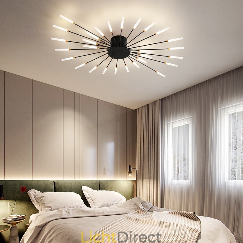 Moderne plafondlamp met inbouwmontage