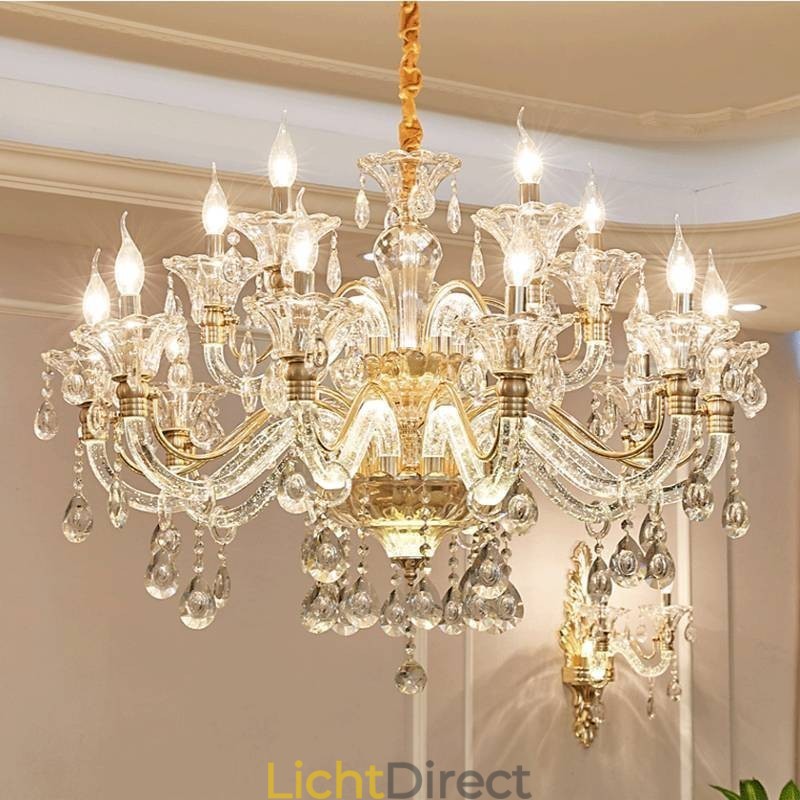 Luxe Kristallen Kroonluchter K9 Kristallen Kroonluchter met Gloeiende Arm