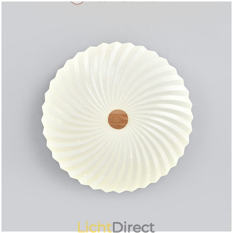 Nordic Ronde Eenvoudige Moderne Massief Houten Plafondlamp