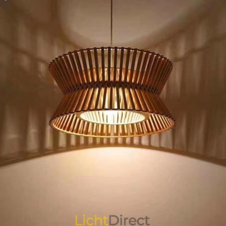 Vintage houten hanglamp