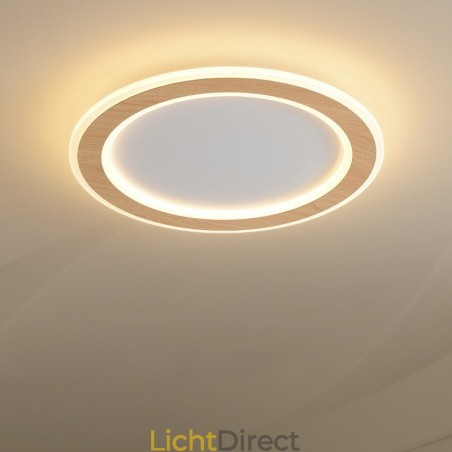 Ronde houten moderne plafondlamp voor binnenverlichting Ronde houten moderne plafondlamp voor binnenverlichting