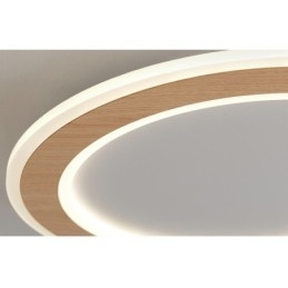 Ronde houten moderne plafondlamp voor binnenverlichting