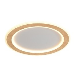 Ronde houten moderne plafondlamp voor binnenverlichting