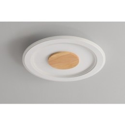 Ronde houten moderne plafondlamp voor binnenverlichting
