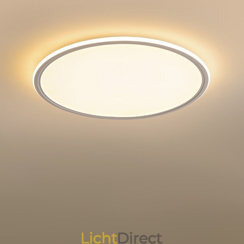 Nordic 3,5 cm dikke ronde plafondlamp met volledig spectrum voor oogbescherming, dimbaar voor binnen