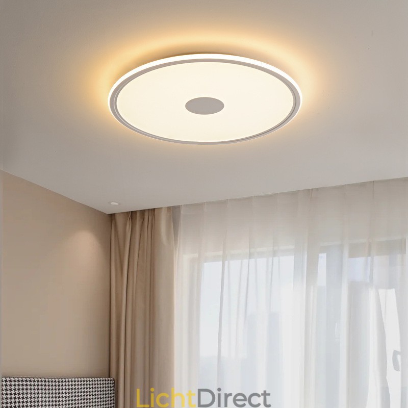 Nordic 3,5 cm dikke ronde plafondlamp met volledig spectrum voor oogbescherming, dimbaar voor binnen