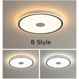 Nordic 3,5 cm dikke ronde plafondlamp met volledig spectrum voor oogbescherming, dimbaar voor binnen
