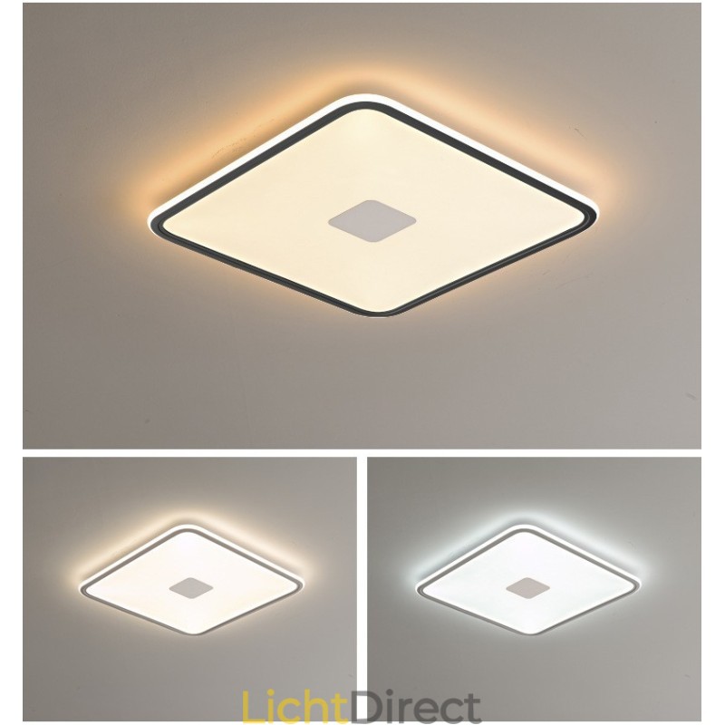 Moderne dimbare vierkante plafondlamp met volledig spectrum oogbescherming