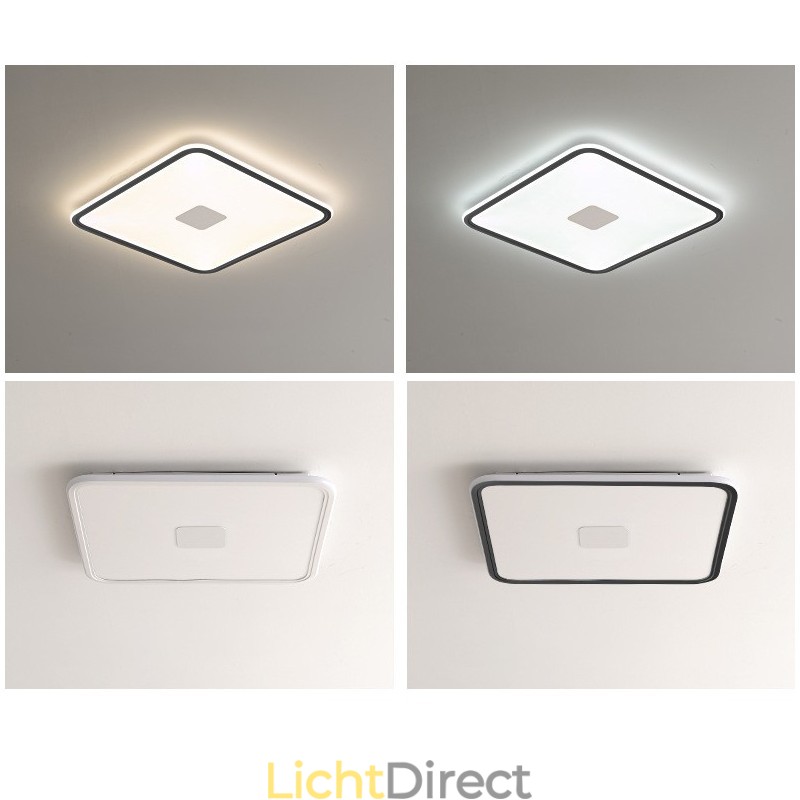 Moderne dimbare vierkante plafondlamp met volledig spectrum oogbescherming