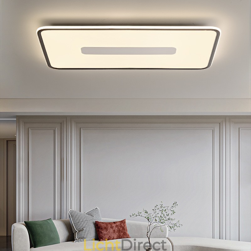 Moderne grote dimbare rechthoekige plafondlamp met volledig spectrum oogbescherming