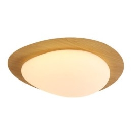 Dimbare Full Spectrum Oogbescherming Nordic Log Grain Pebble Plafondlamp