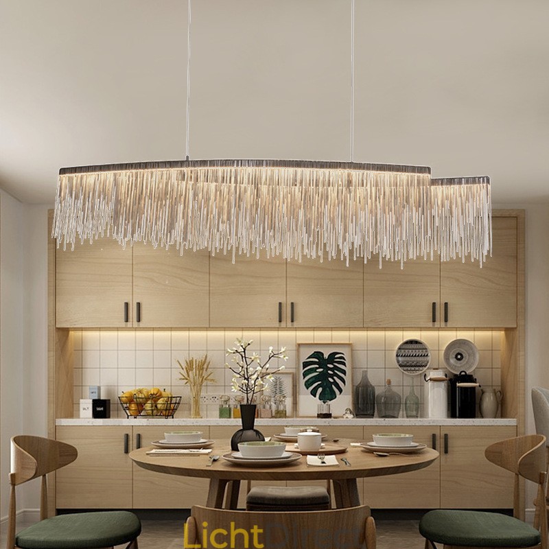 Kwastjes Extra Grote Design Plafond Hanglamp Eiland