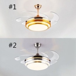 Moderne plafondventilatorlamp ABS-ventilatorblad Acrylverlichting