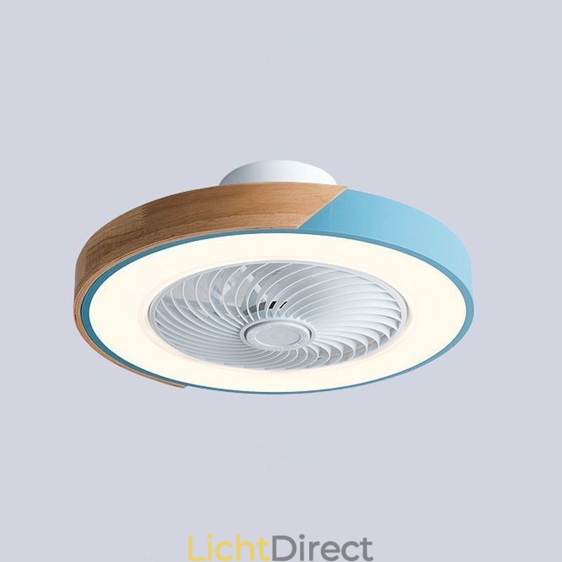 Slimme plafondventilator met verlichting, afstandsbediening, decoratieve ventilatorlamp