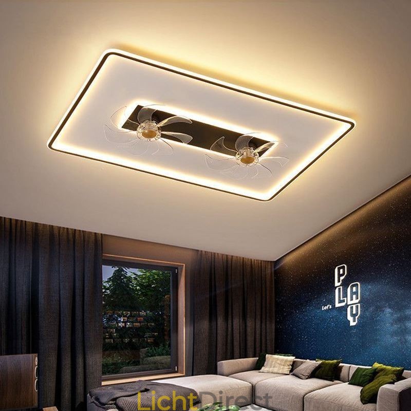 Plafondventilator met verlichting Decoratieventilator Acryllamp