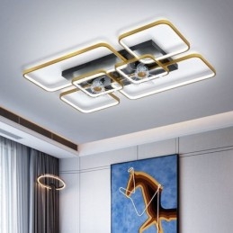 Plafondventilator met verlichting Decoratieventilator Acryllamp