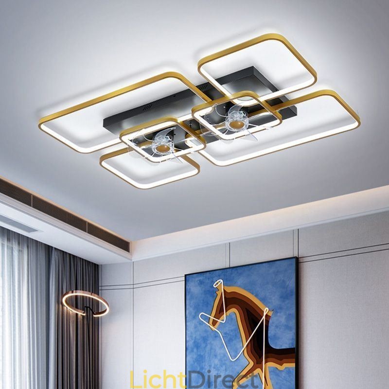 Plafondventilator met verlichting Decoratieventilator Acryllamp