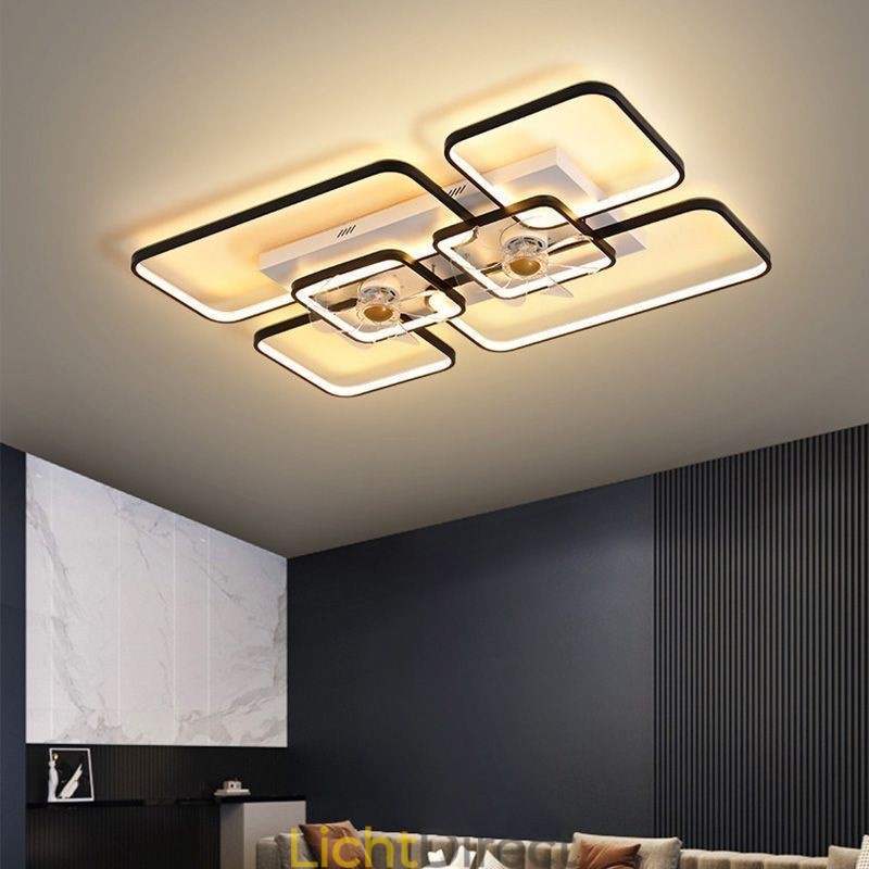 Plafondventilator met verlichting Decoratieventilator Acryllamp