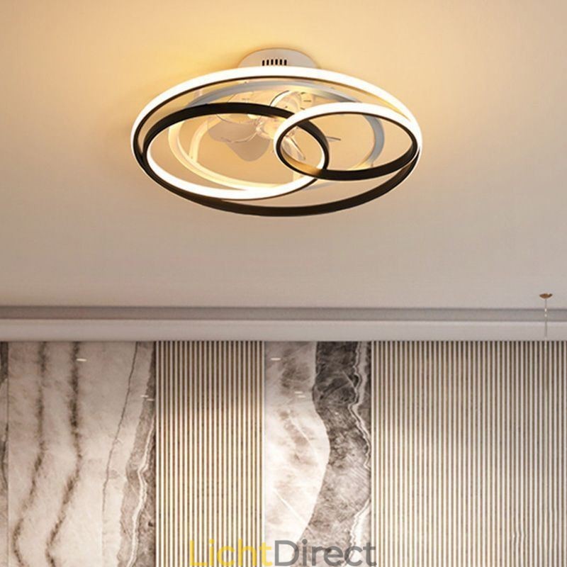 Moderne plafondlampen cirkelringen design plafondventilator