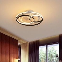 Moderne plafondlampen cirkelringen design plafondventilator