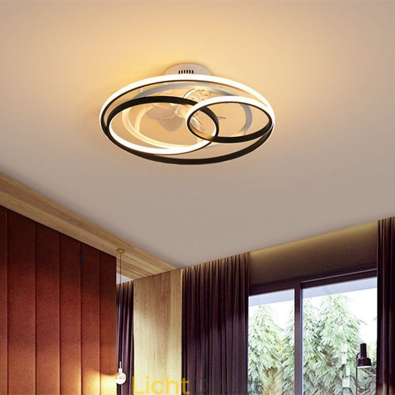 Moderne plafondlampen cirkelringen design plafondventilator