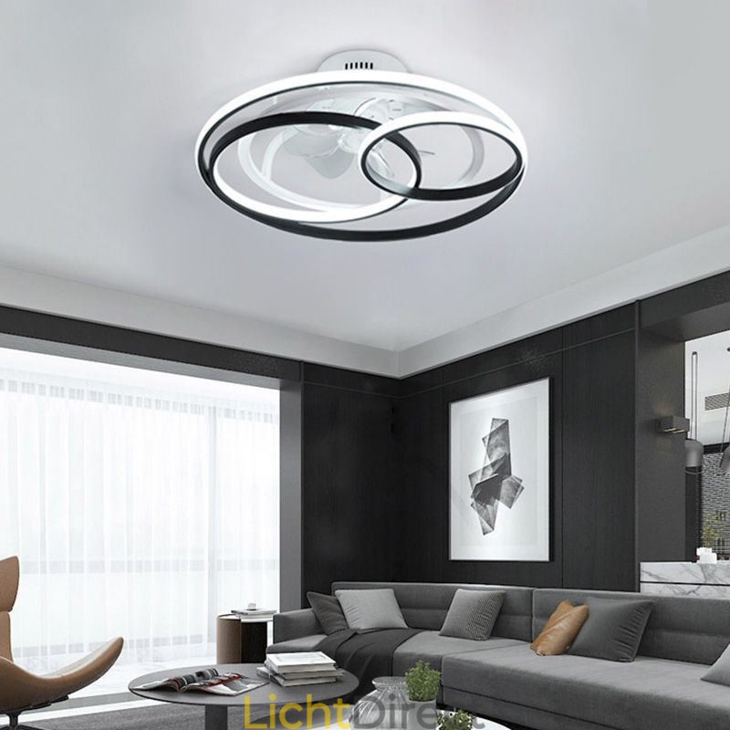 Moderne plafondlampen cirkelringen design plafondventilator