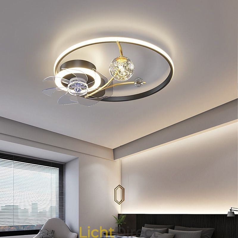 Plafondventilator met verlichting Decoratieventilatorlamp Acryl
