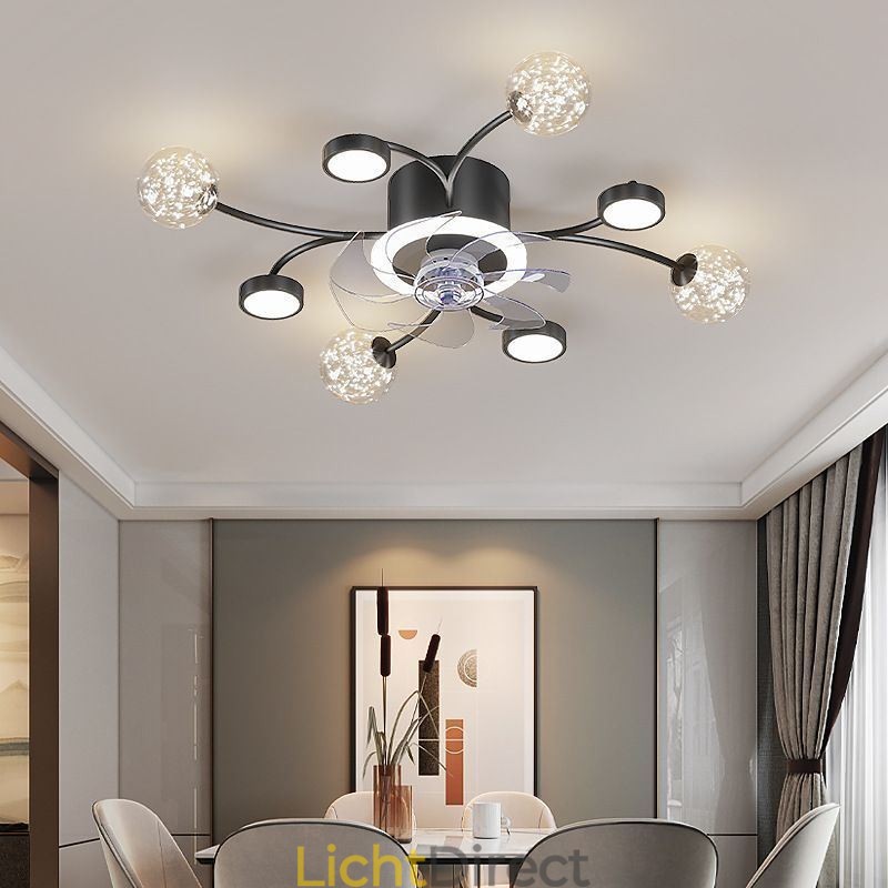 Creatieve ventilator plafondlamp plafond kroonluchter