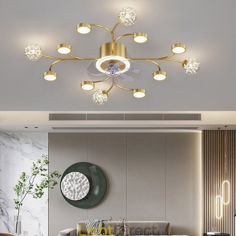 Creatieve ventilator plafondlamp plafond kroonluchter