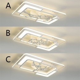 Moderne rechthoekige plafondventilatorlampen