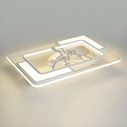 Moderne rechthoekige plafondventilatorlampen