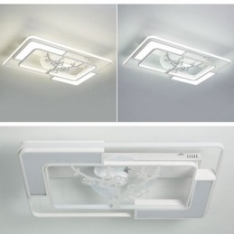 Moderne rechthoekige plafondventilatorlampen
