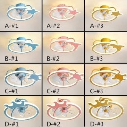 Cartoon Plafondventilatorlamp Creatieve Plafondlamp Kinderen