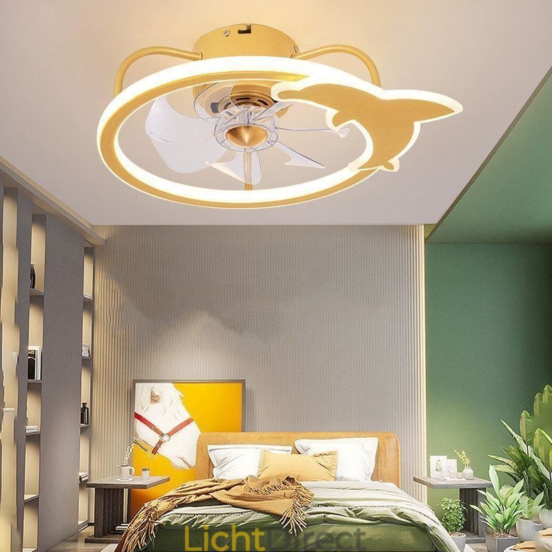 Cartoon Plafondventilatorlamp Creatieve Plafondlamp Kinderen