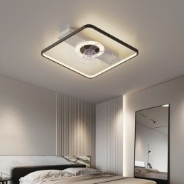 Moderne plafondventilator met verlichting, afstandsbediening, ventilatorlamp
