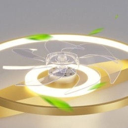 Moderne plafondventilator met verlichting, afstandsbediening, ventilatorlamp