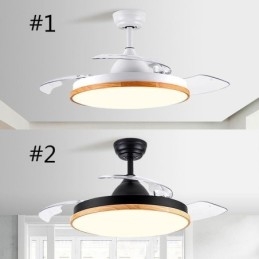 Moderne Inverter Plafondventilator Licht Afstandsbediening Plafondlamp Driekleurige Dimming