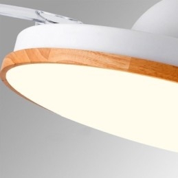 Moderne Inverter Plafondventilator Licht Afstandsbediening Plafondlamp Driekleurige Dimming