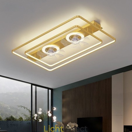 Moderne plafondventilator met verlichting en afstandsbediening Moderne plafondventilator met verlichting en afstandsbediening