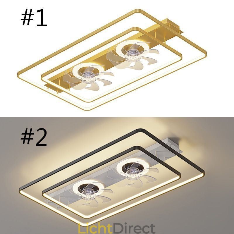 Moderne plafondventilator met verlichting en afstandsbediening