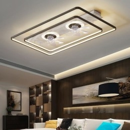 Moderne plafondventilator met verlichting en afstandsbediening