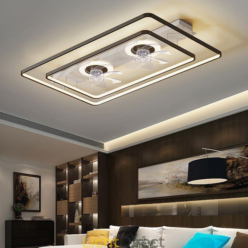 Moderne plafondventilator met verlichting en afstandsbediening