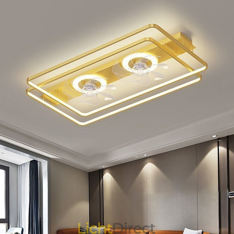 Moderne plafondventilator met verlichting en afstandsbediening