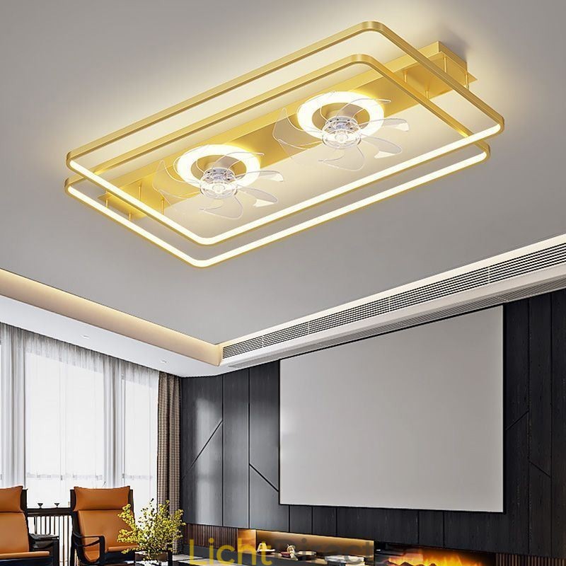 Moderne plafondventilator met verlichting en afstandsbediening