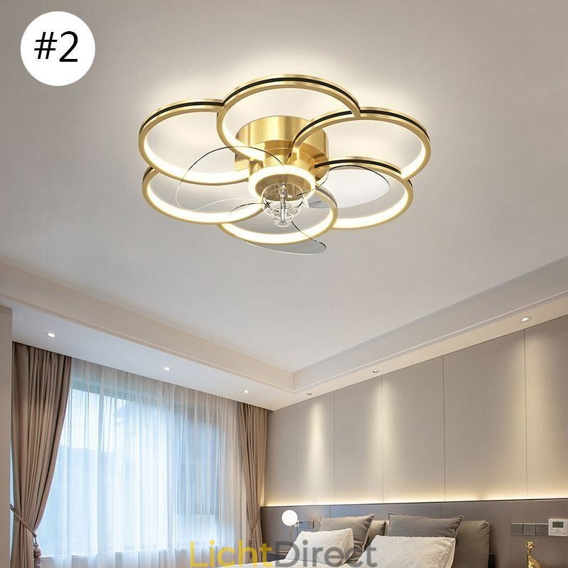 Plafondventilatoren met verlichting Kroonluchterventilator